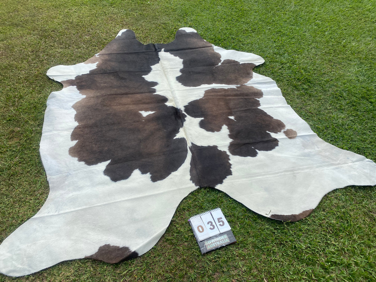35. Choc white Cowhide Cowhides Australia