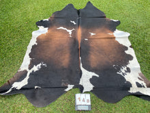 Load image into Gallery viewer, a148  Black White Reddish Cowhide