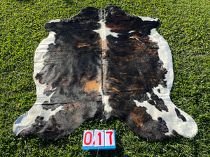 17. Tri Colour Brindle Cowhide