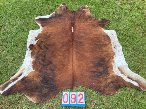 92. Brindle White Belly Cowhide