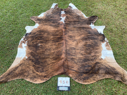 a150 Brindle White belly Cowhide