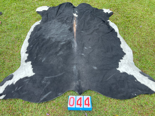 44. Huge Black White Red Cowhide