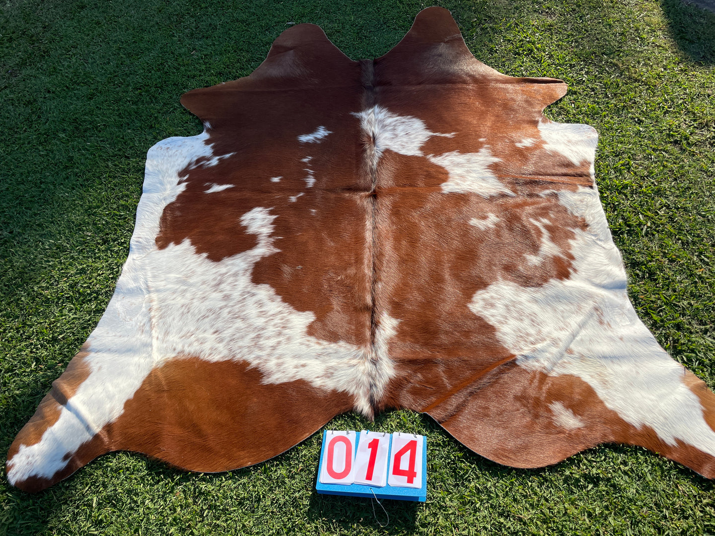 14. Brown & White Speckled Cowhide