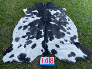 a148. Grey Black White Cowhide