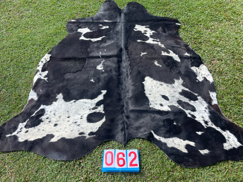 62. Black White Speckled Cowhide