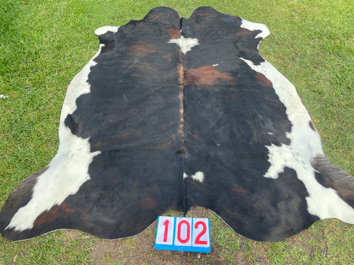 a102. Brindle Tri Colour Cowhide
