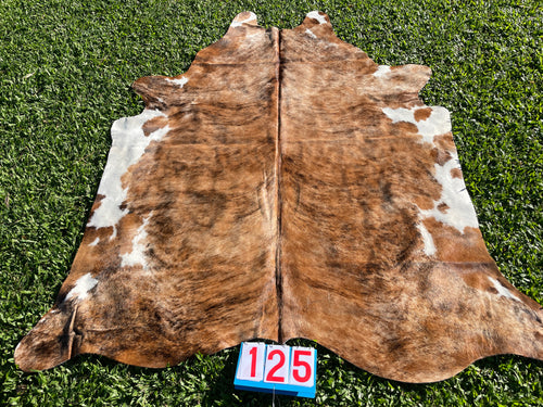 a125. Caramel Brindle Cowhide