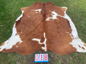 18. Brown & White Cowhide
