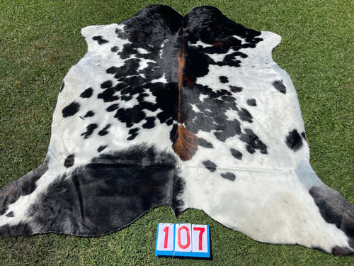 a107. Brindle Tri Colour Cowhide