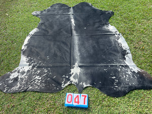 47. Black White Cowhide