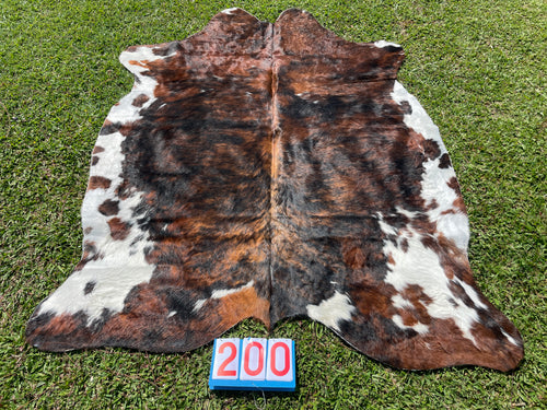 a200. Brindle Speckled Belly Cowhide