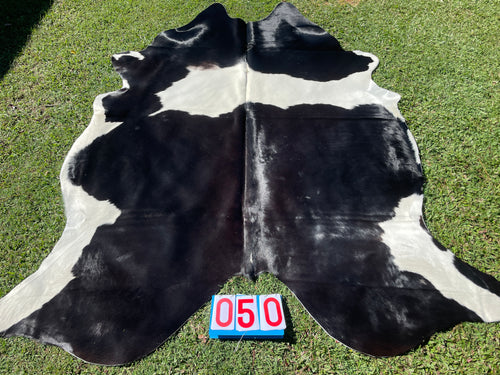 50. Black & White Cowhide