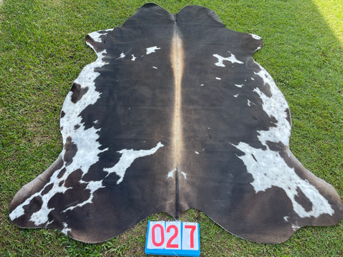 27. Black White Reddish Cowhide