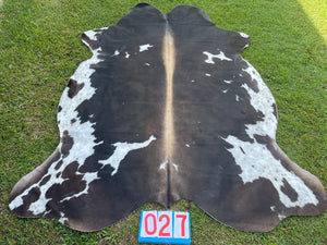 27. Black White Reddish Cowhide