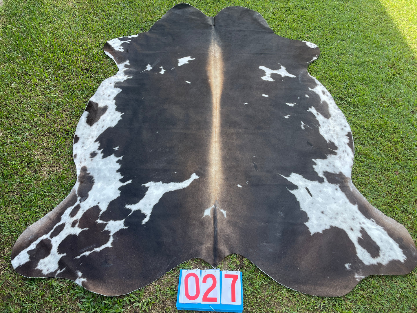27. Black White Reddish Cowhide