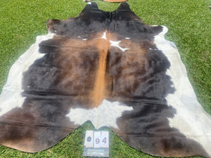 94. Black White Red  Cowhide