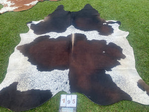 a195. Red Black and White speckled Cowhide