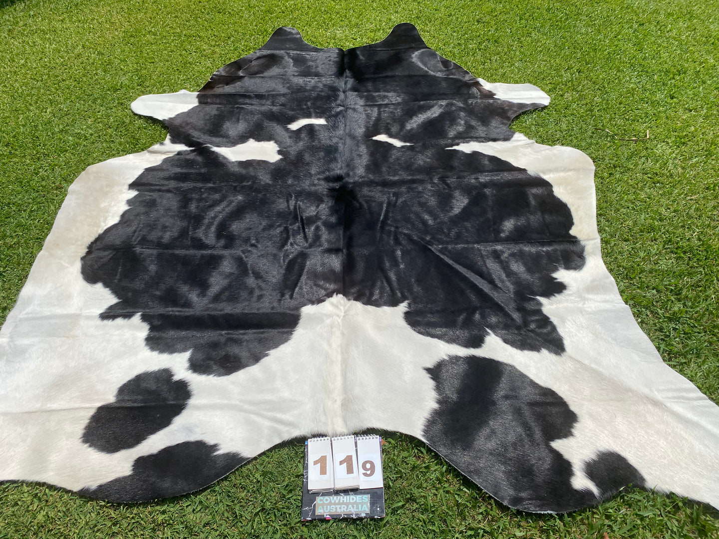 119 Black and White Cowhide