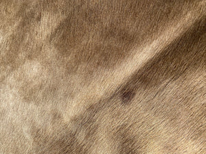 a168. Mocha and White Cowhide