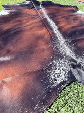 Load image into Gallery viewer, 04. Black White Reddish Cowhide