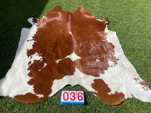 36.  Brown and White