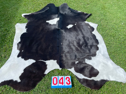 43. Black and White Cowhide