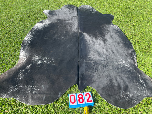 82. Black White Speckled Cowhide