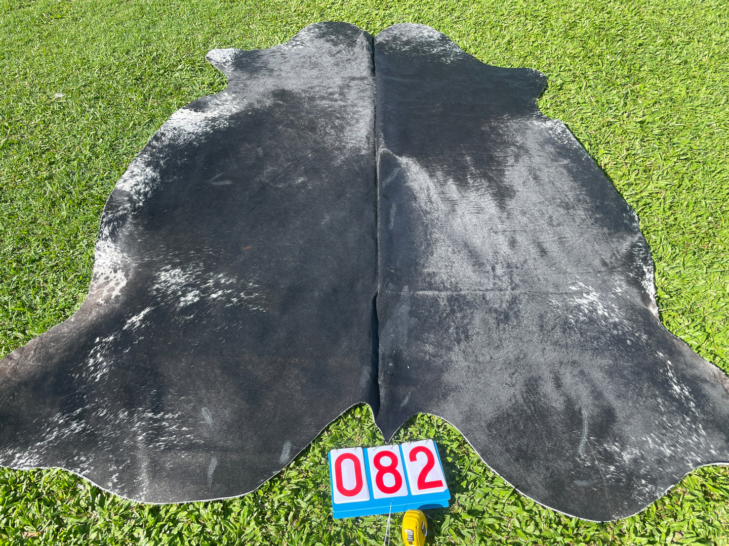 82. Black White Speckled Cowhide