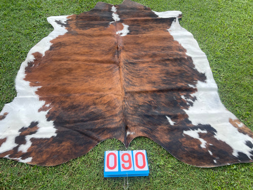 90. Brindle and White Cowhide
