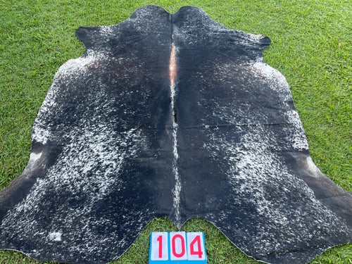 a104. Salt pepper and Red Cowhide