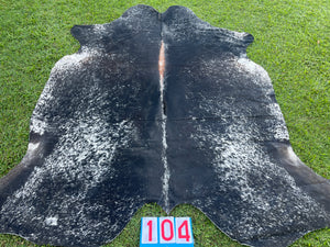 a104. Salt pepper and Red Cowhide