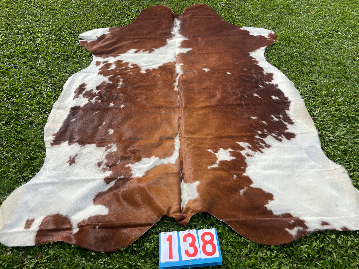 136 Brown and White Cowhide
