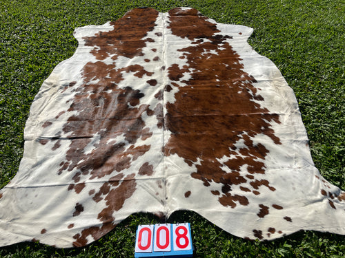 08. Brown and white Brindle Cowhide