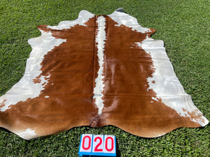 20.  Brown and White Cowhide