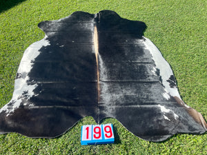 a199 -  black and white  with Light Spine Cowhide