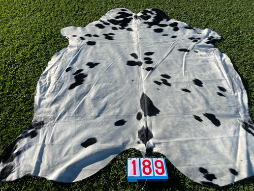 a189. Black Speckled Cowhide
