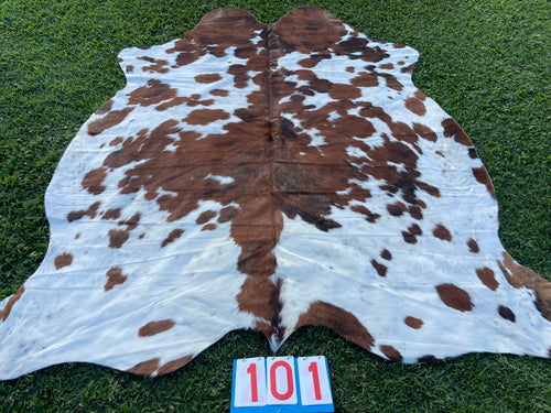 a101. Brindle and White Cowhide