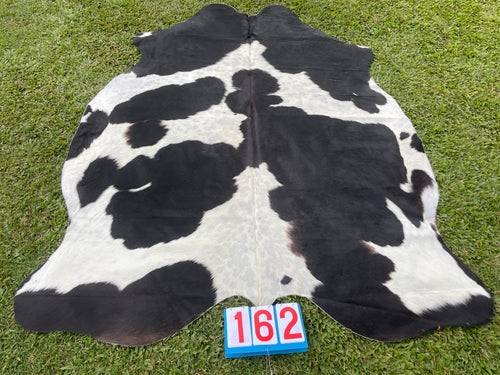 a162. Black White  Cowhide