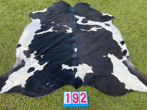 a192. Black and white Cowhide