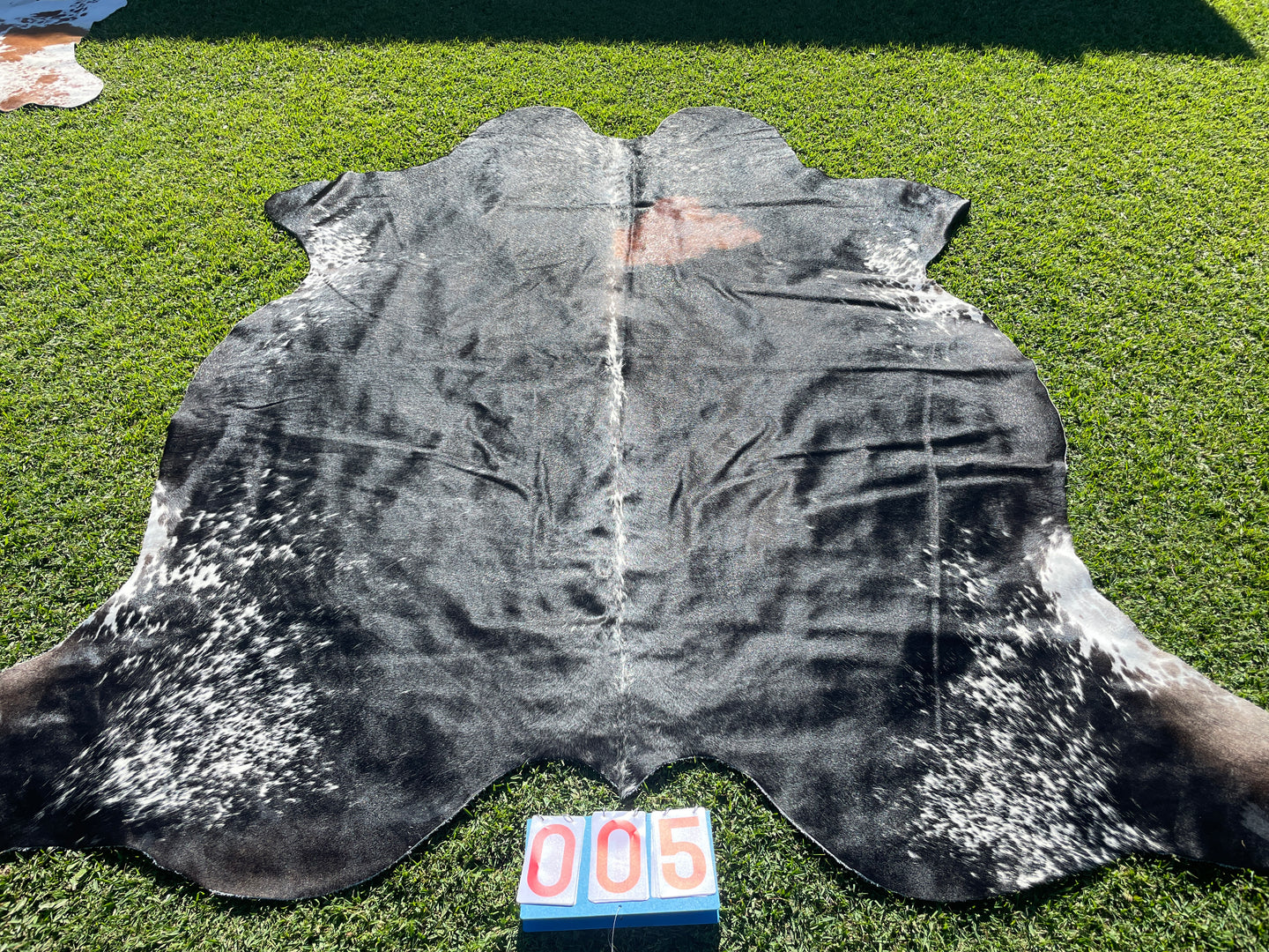 05. Black and White with Red Patch Cowhide