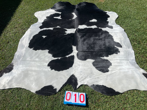 10. Huge Black White Cowhide
