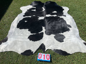 10. Huge Black White Cowhide