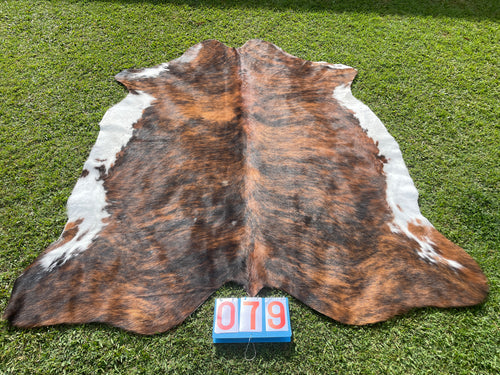 79. Brindle White Belly Cowhide