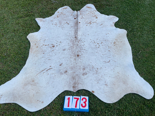 a173. Brown Salt Pepper Cowhide