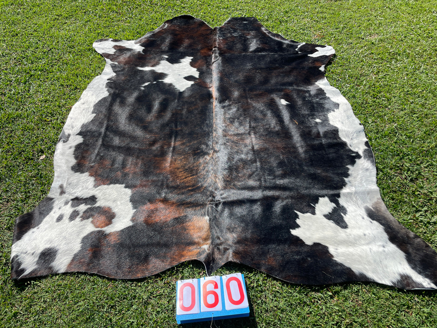 60. Tri Colour Cowhide