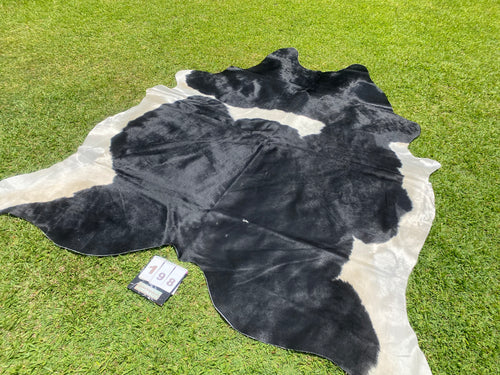 a198. Black White Cowhide